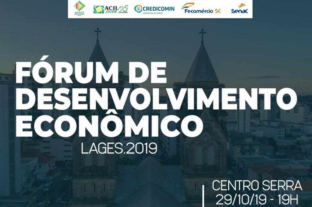 2ª edição do Fórum de Desenvolvimento Econômico acontece no dia 29 de outubro 