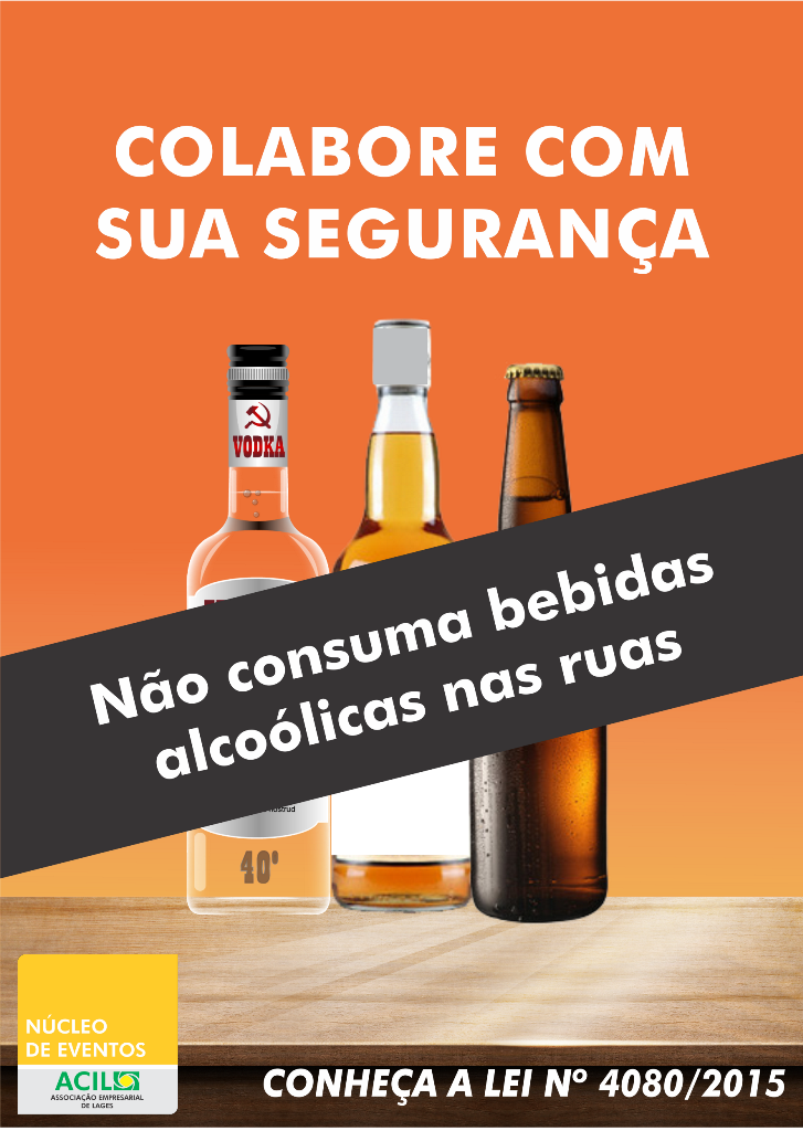 Núcleo de Eventos realiza campanha de conscientização da lei que proíbe o consumo de bebidas alcoólicas em vias públicas 